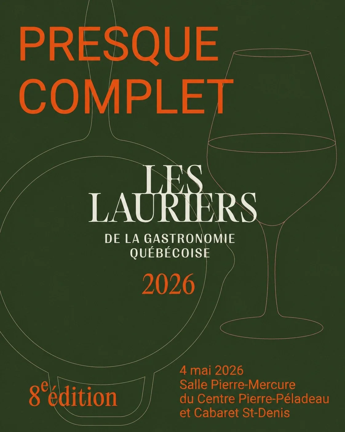 ATTENTION ! 😲⚠ L'&eacute;v&eacute;nement affiche presque complet. Il ne reste que quelques billets pour le Gala 2026, qui se tiendra lundi prochain &agrave; la salle Pierre-Mercure (suivi d'une soir&eacute;e festive &agrave; l' Espace St-Denis  du @