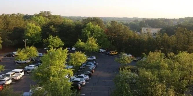 Aeriel view of a park in Suwanee, Georgia.
