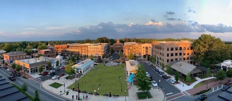 Aerial view of Alpharetta, Georgia.