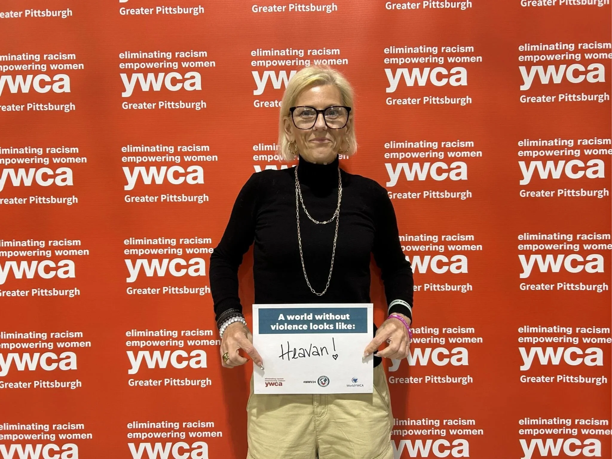 "A world without violence looks like heaven."