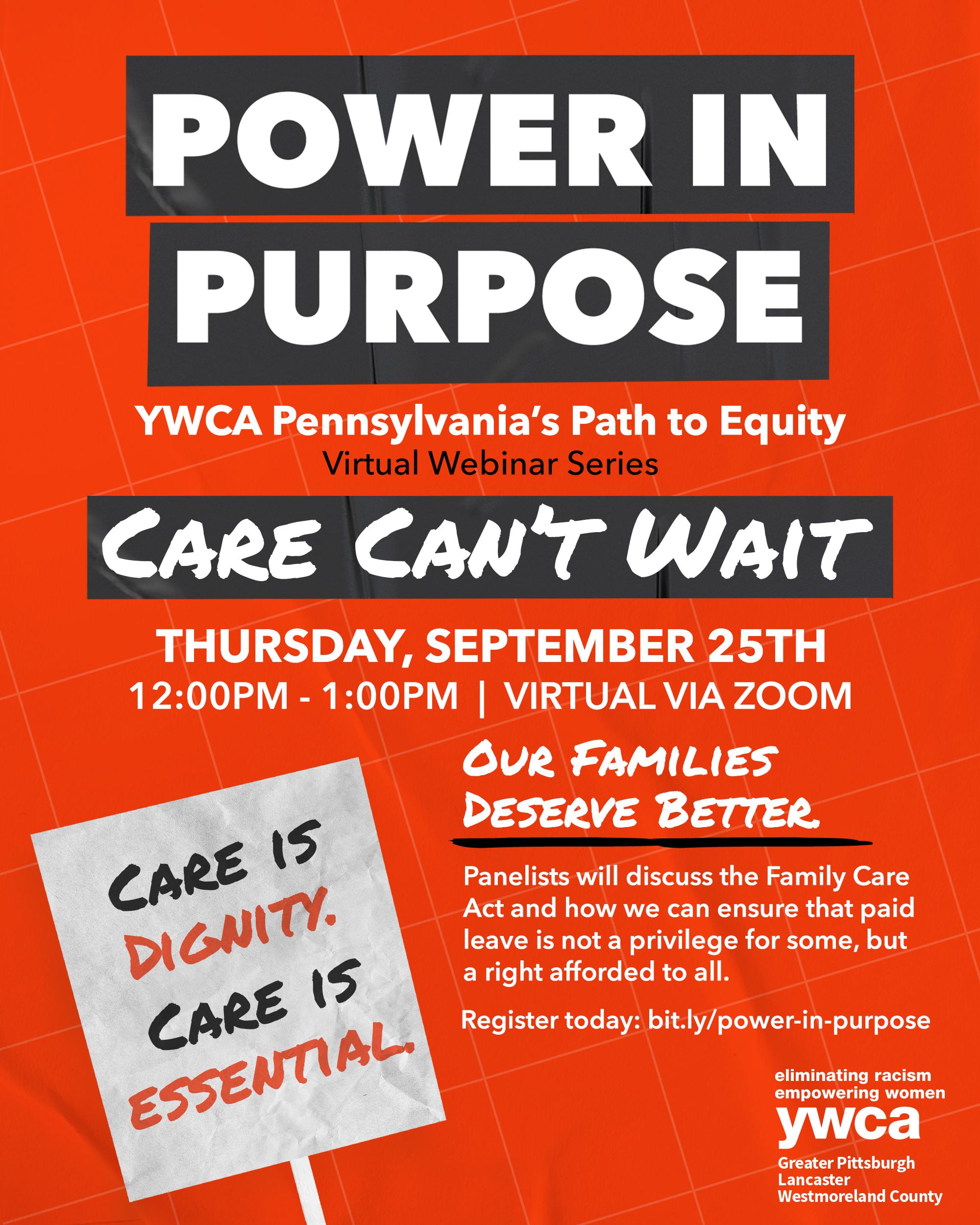 Power in Purpose: YWCA Pennsylvania’s Path to Equity Webinar Series