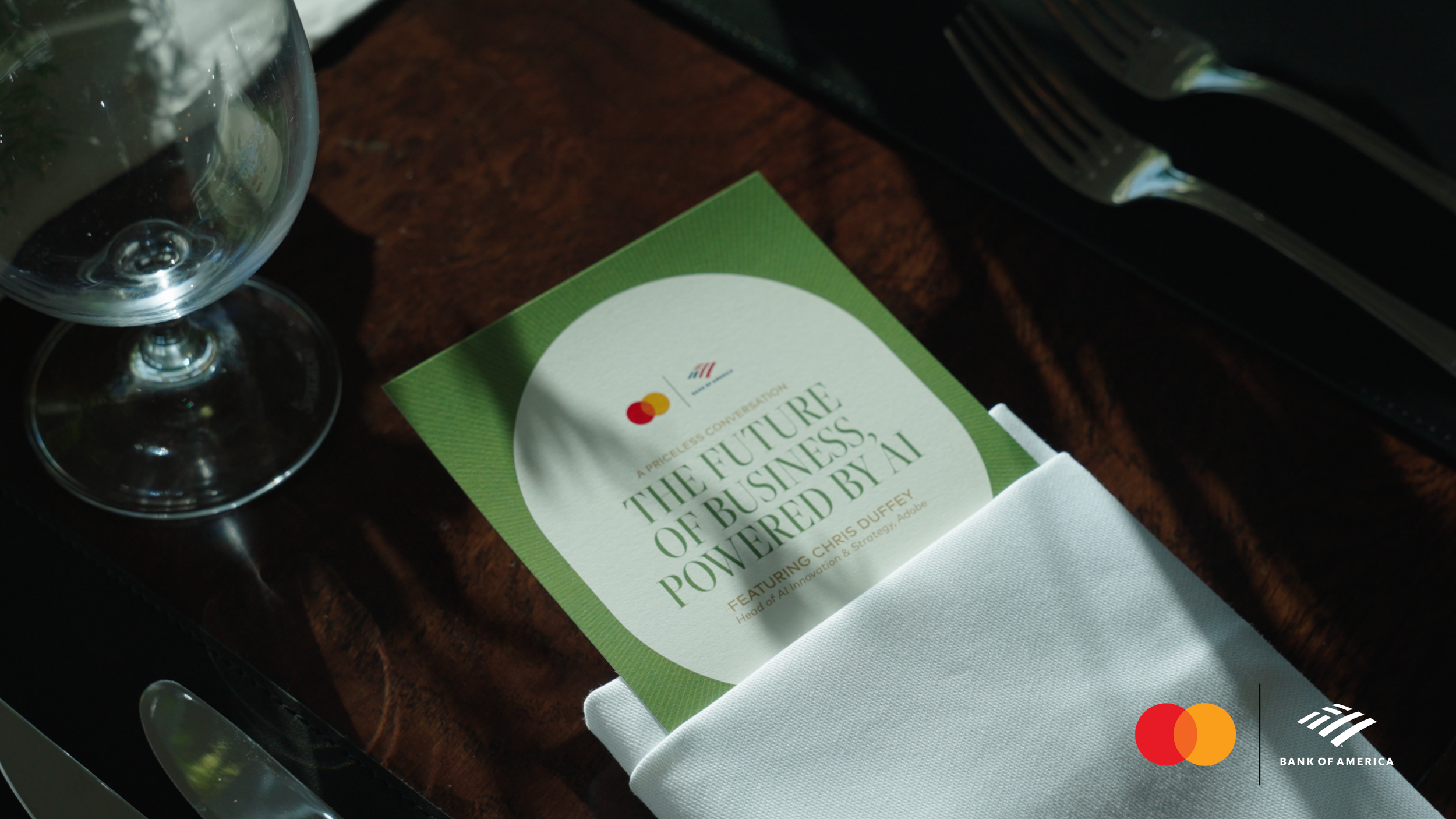 Bank of America x Mastercard Dinner Event