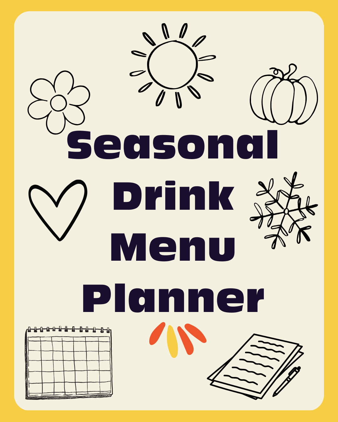 Editable Canva seasonal drink planner for cafes and bakeries by cafe consultant Erica Escalante. Helps plan drink rollouts with clear timelines and tasks.