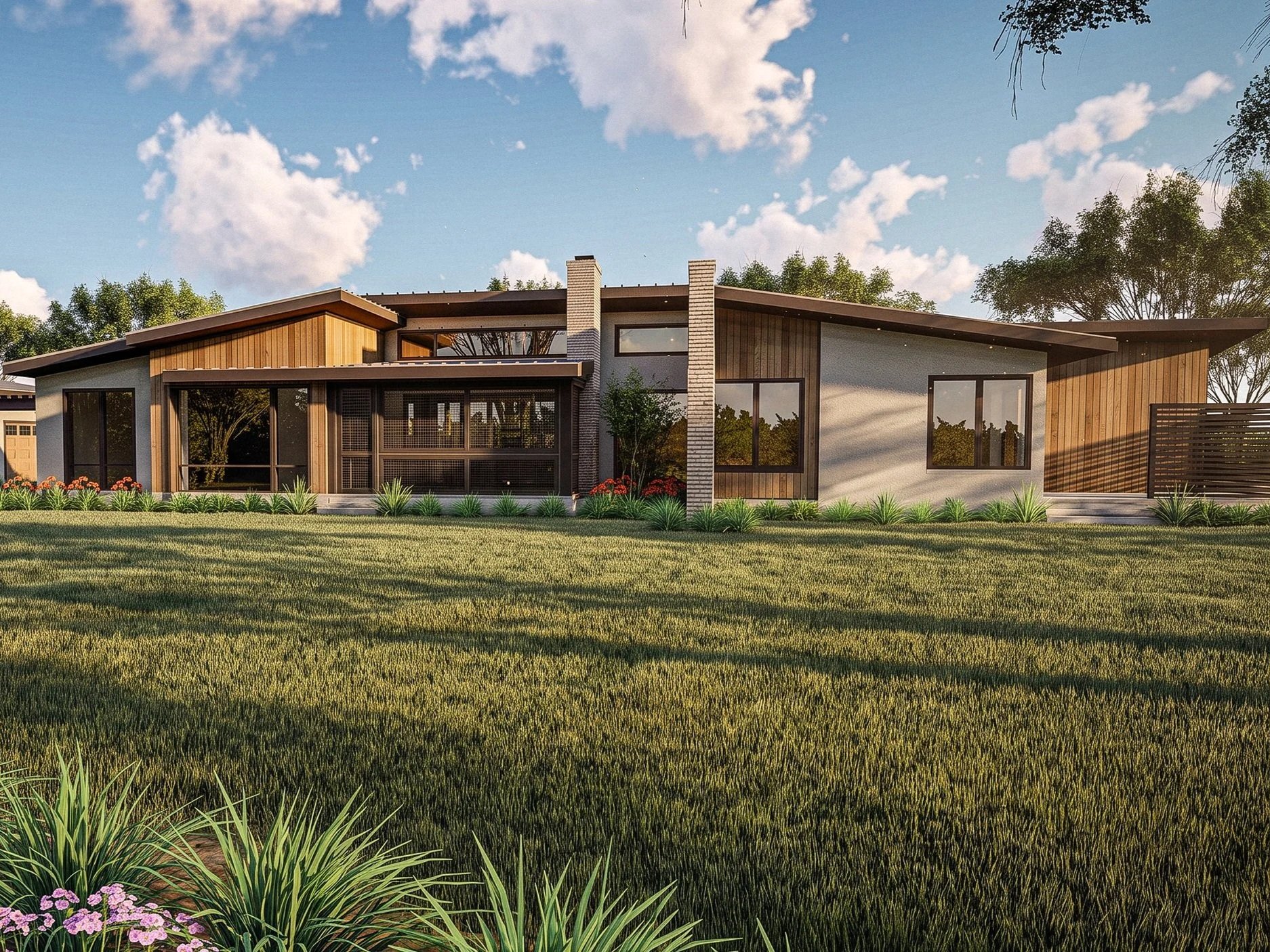 Modern home rendering