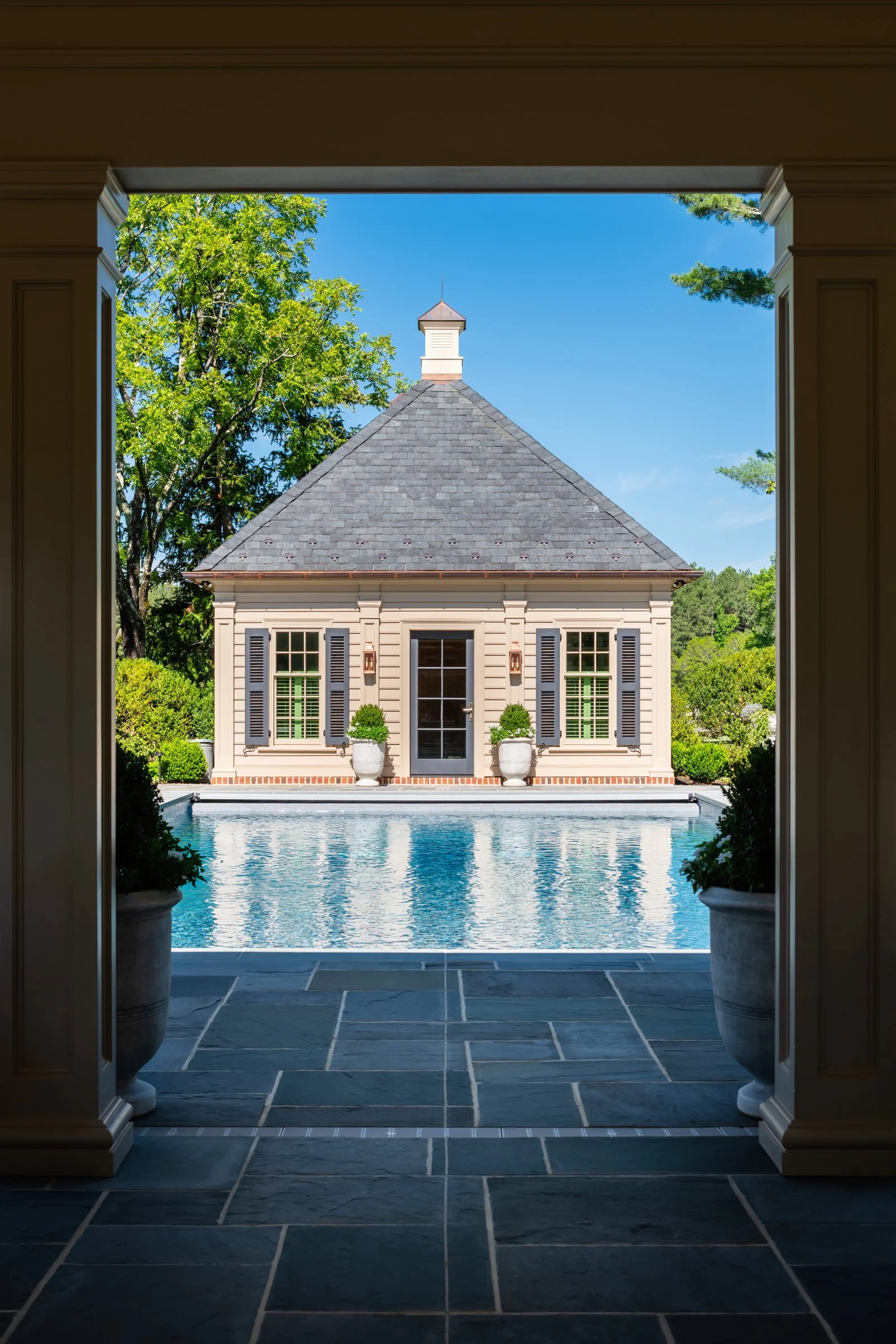 Pool and pool house