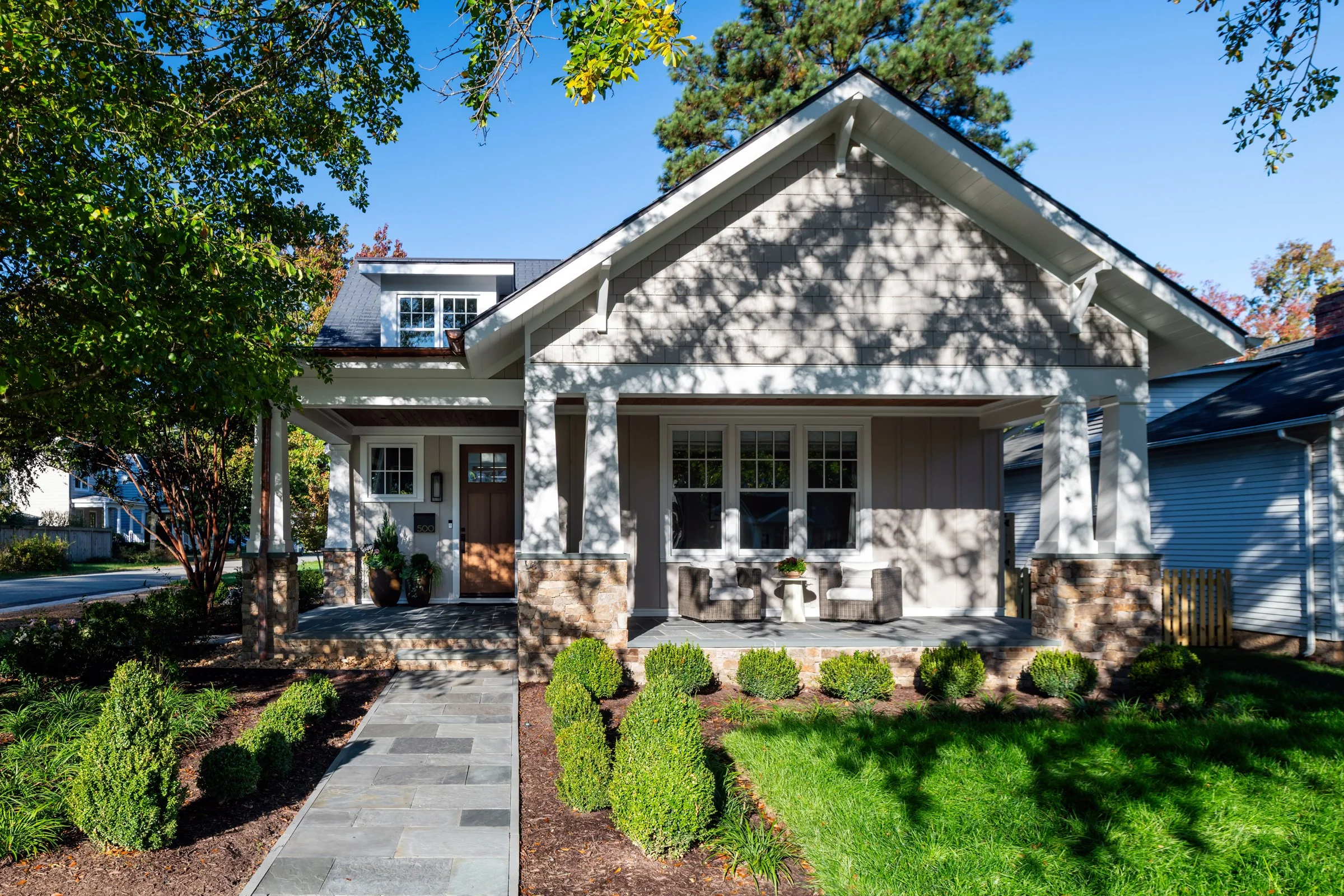 Craftsman bungalow with front porch
