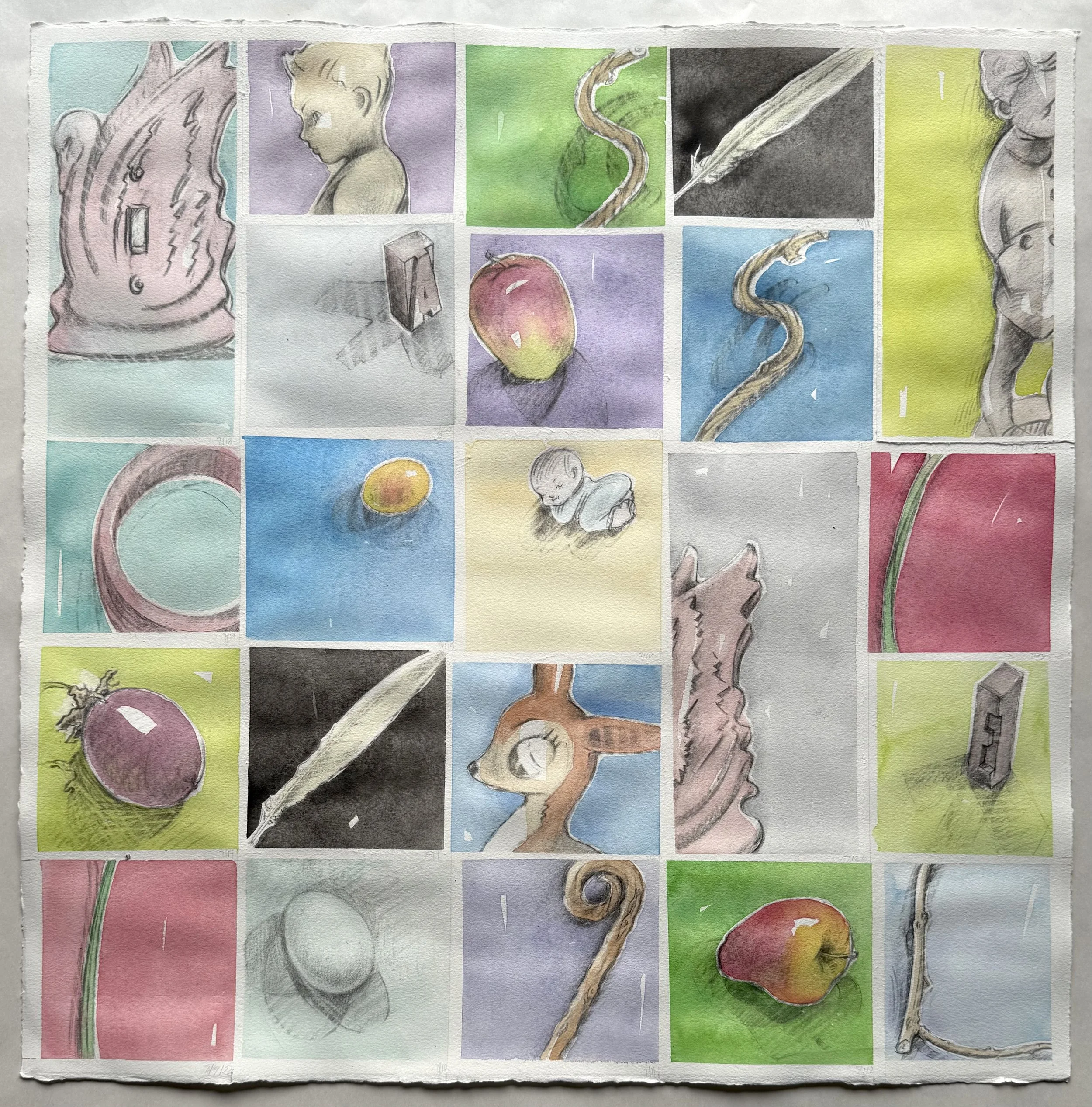 Panel Number 109, C A S S I E L, wings, feathers