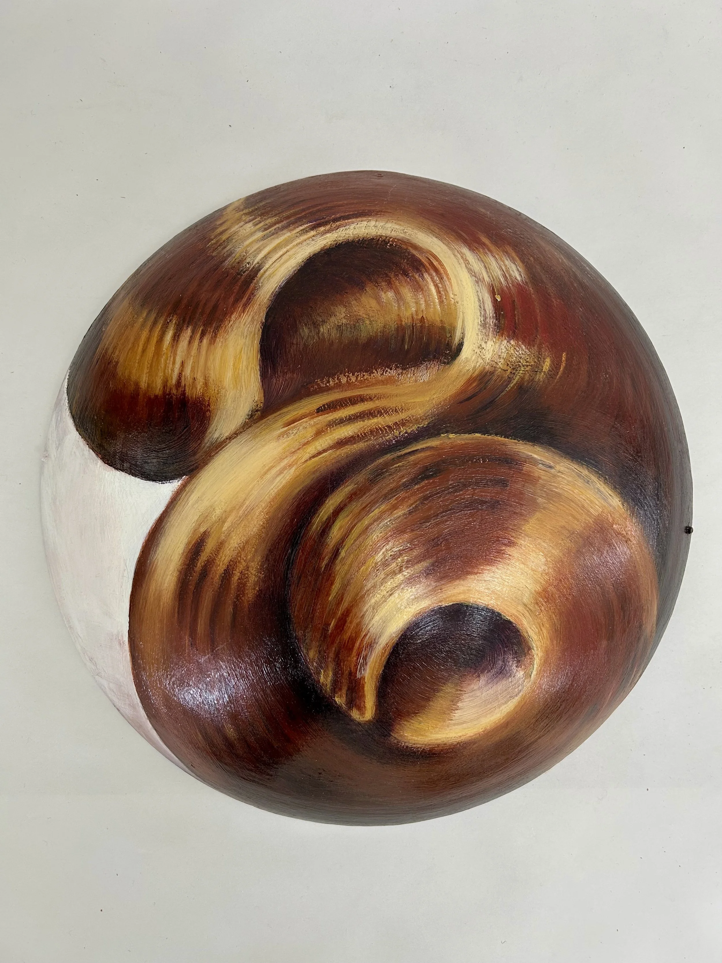 Flip, 20" diameter x 10", acrylic, aluminum, 1990