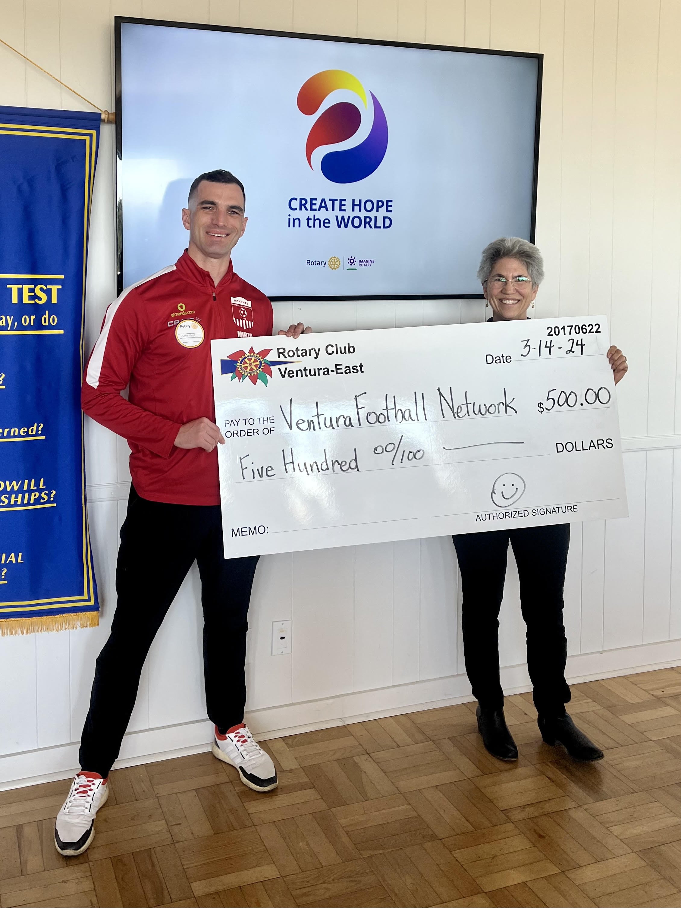 Thank You East Ventura Rotary