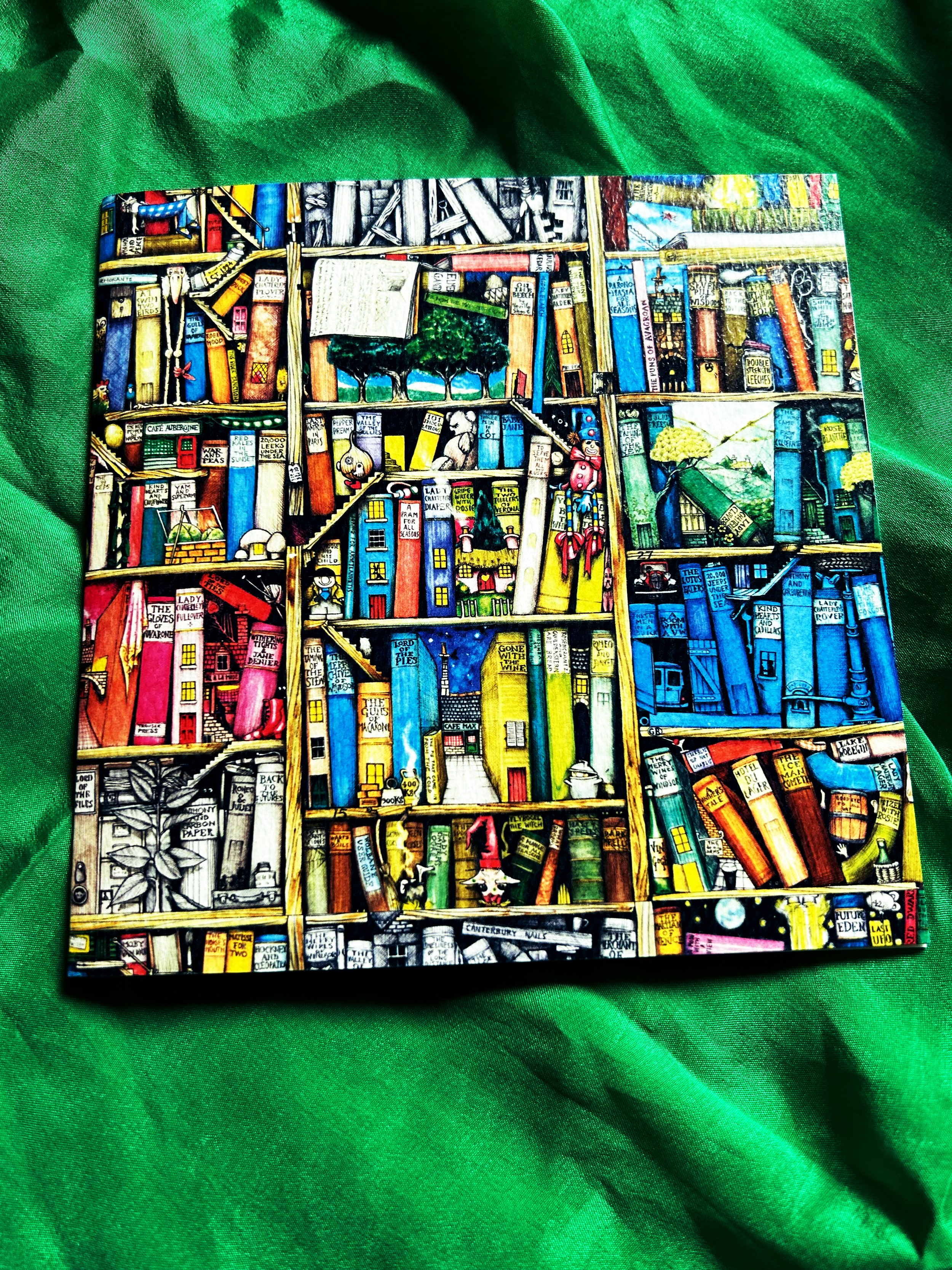 Colin Thompson Card - The Bookshelf