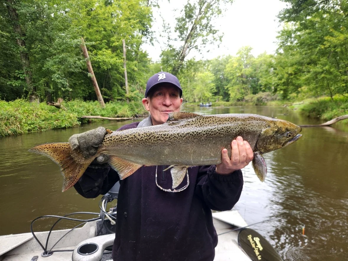 Salmon fishing with Tailwater Charters. Thunderstick fishing. Salmon fishing in Michigan.