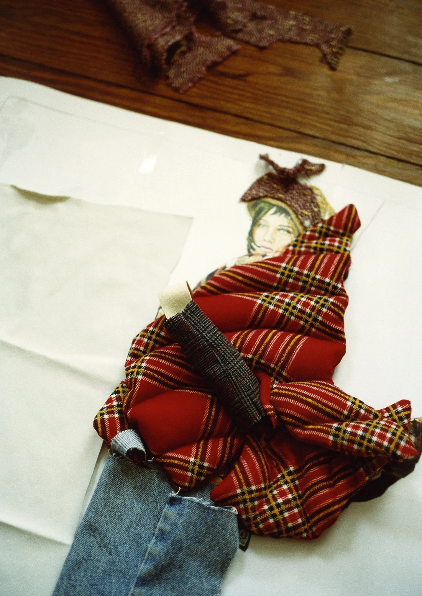 Textile fashion illustration by Nora Gres