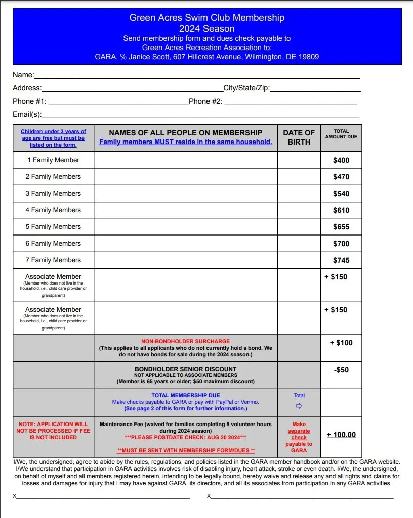 Paper Memberships Due