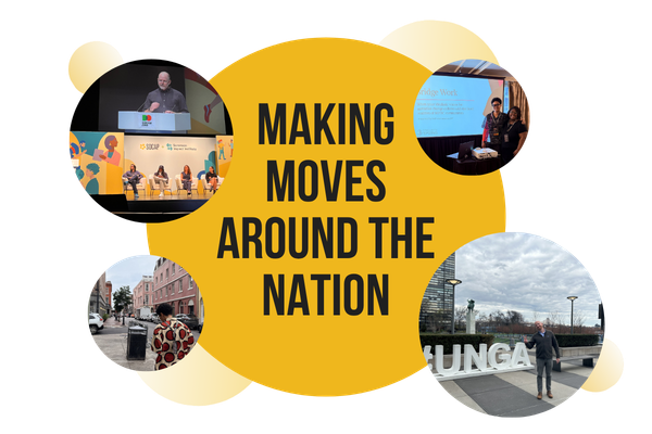A collection of photos of Community Spring staff in different cities around the nation.
