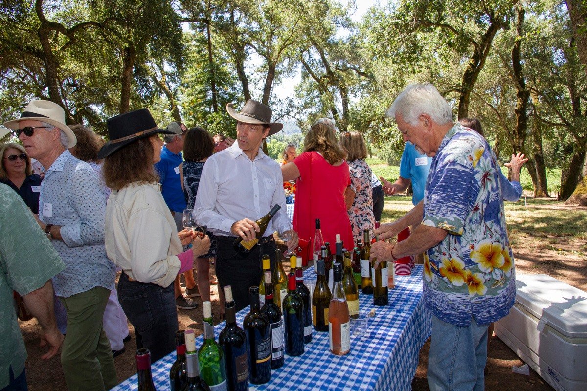 An outdoor event hosted by Alexander Valley Association