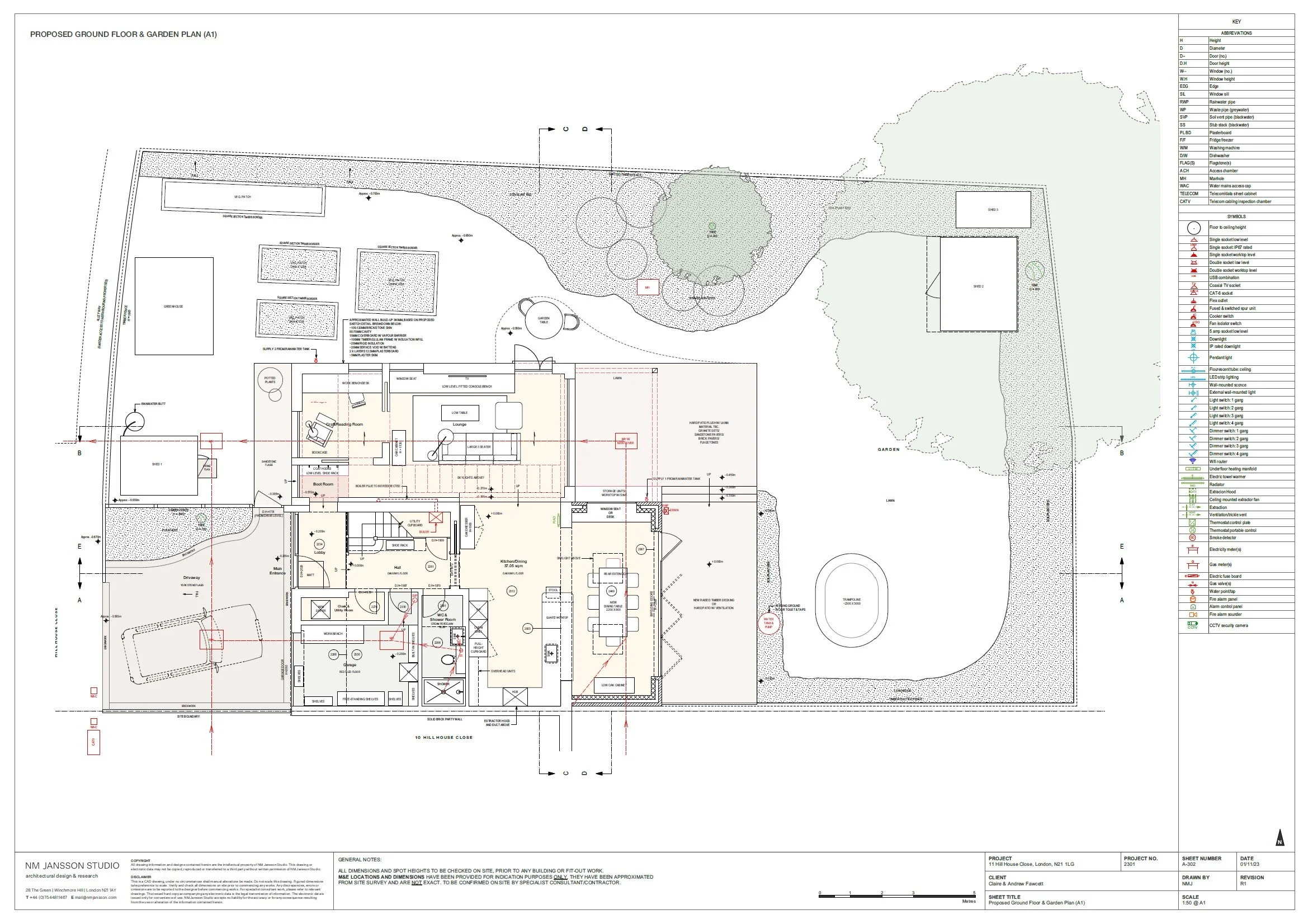 Proposed Ground Floor and Garden Plan (A1) Option 2.jpg
