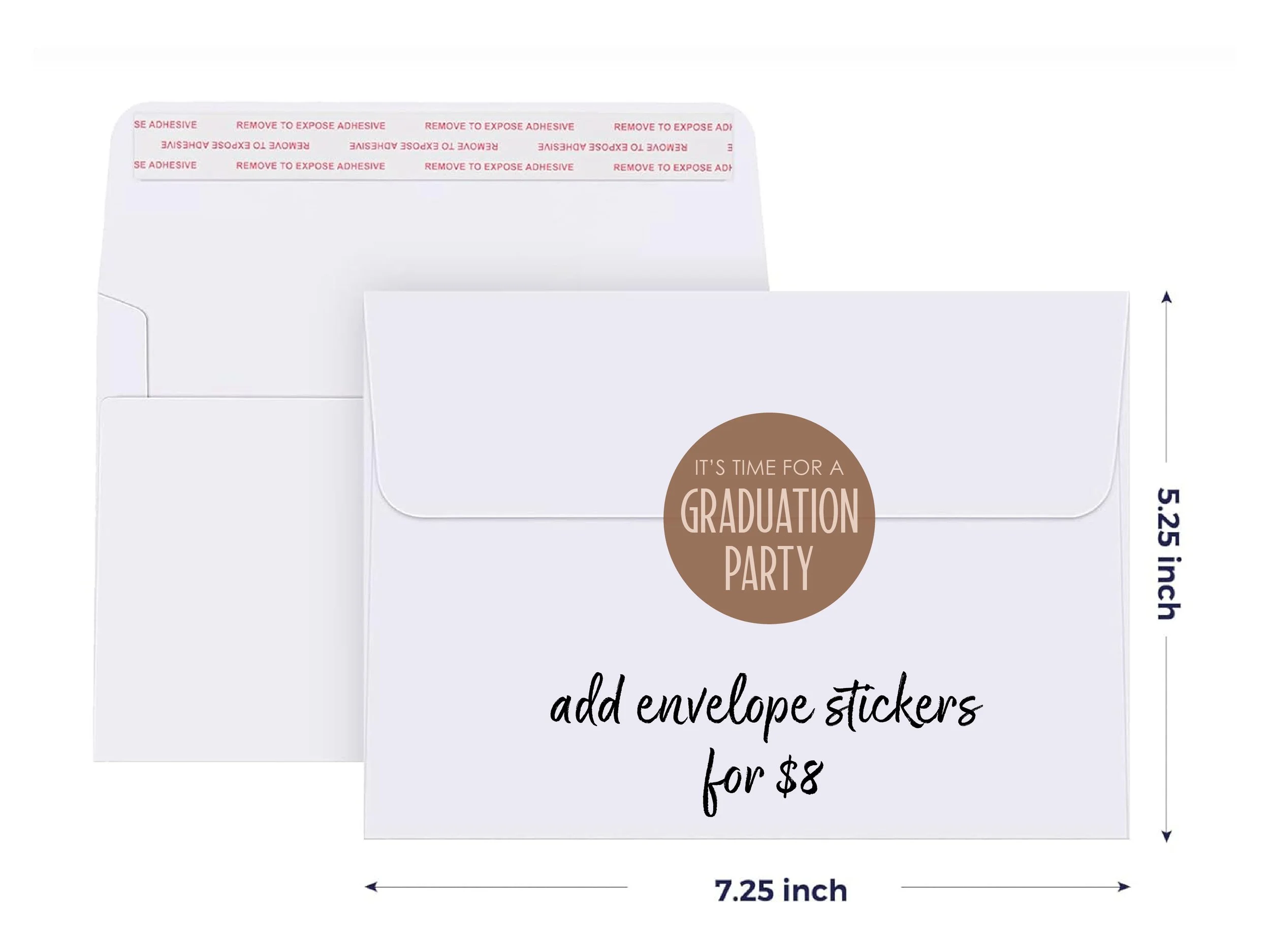 Graduation Party Envelope Stickers