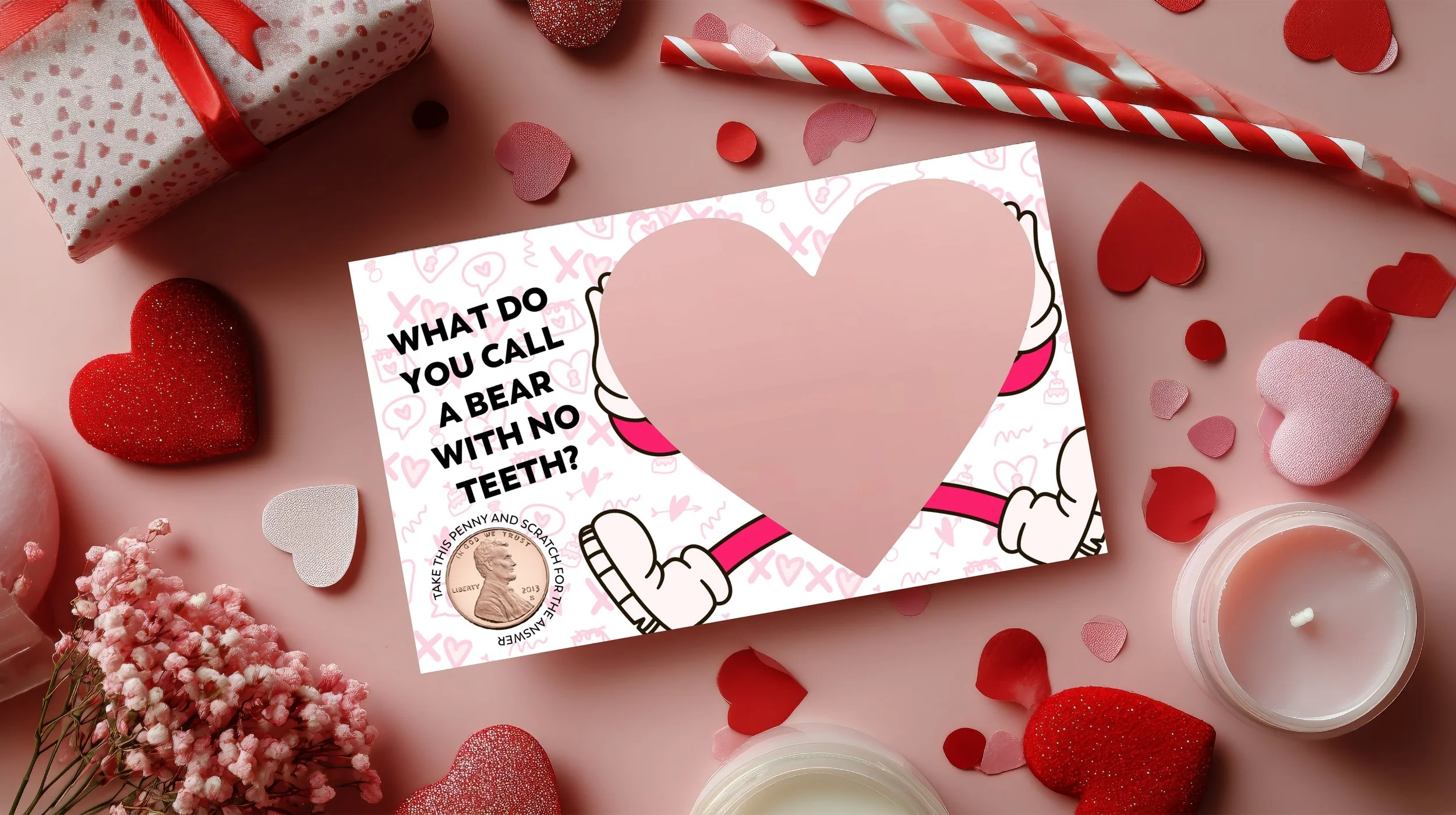 Scratch Off Joke Valentine Cards