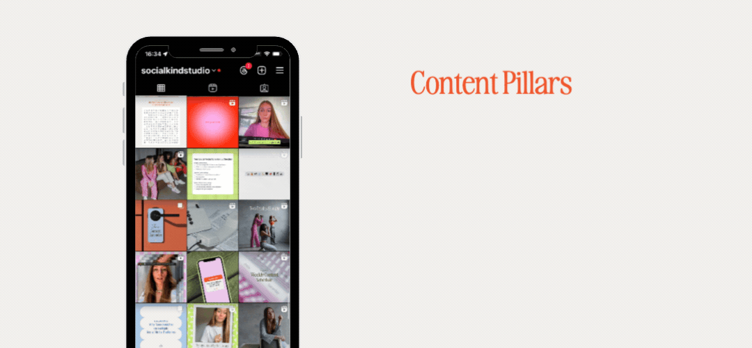 Socialkind Studio Instagram Grid Content Pillars