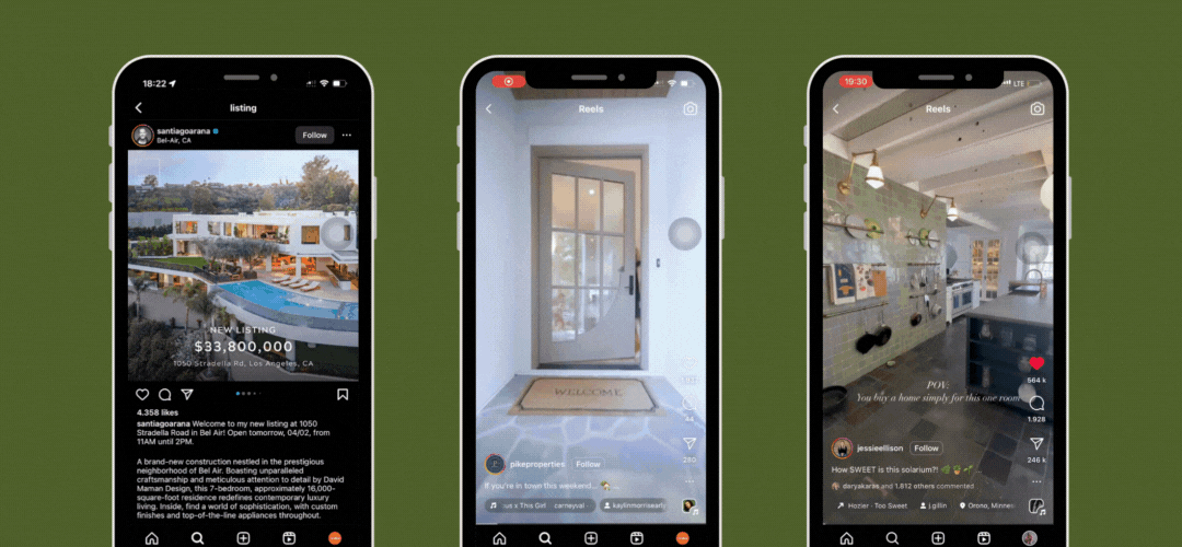 real estate listings on social media