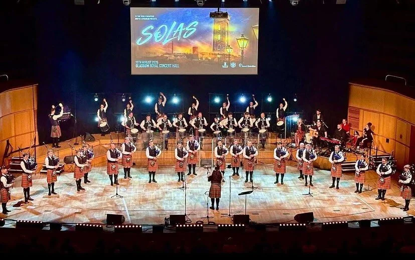 Onstage for the sold out SOLAS concert in August, 2025.