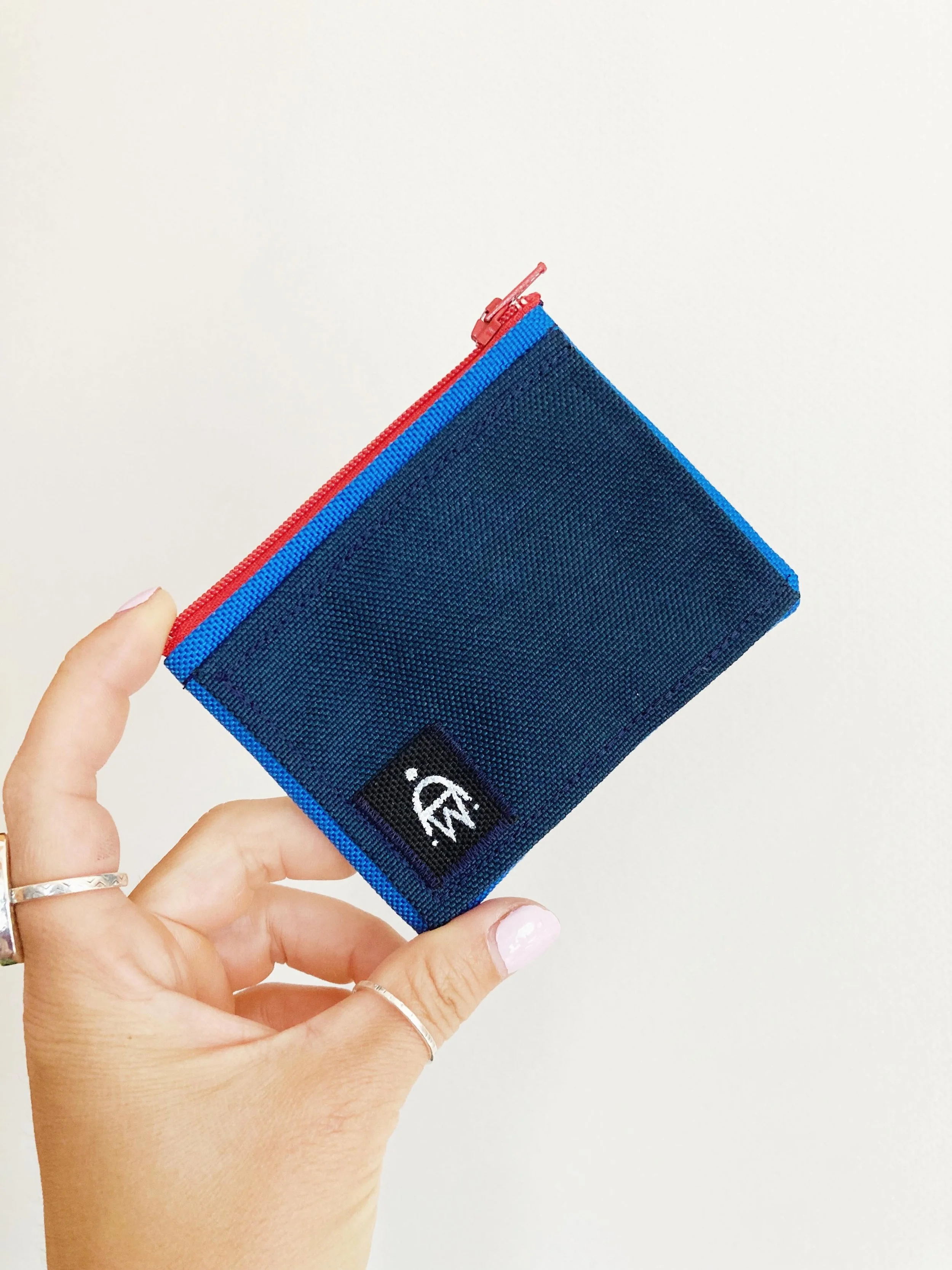Navy & Blue w/ Rose Zipper