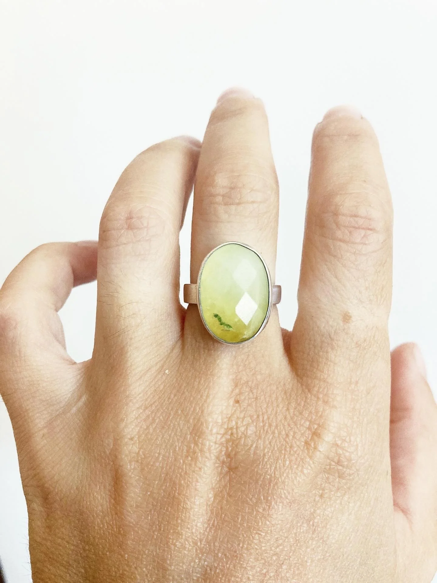 Prehnite Ring - size 7