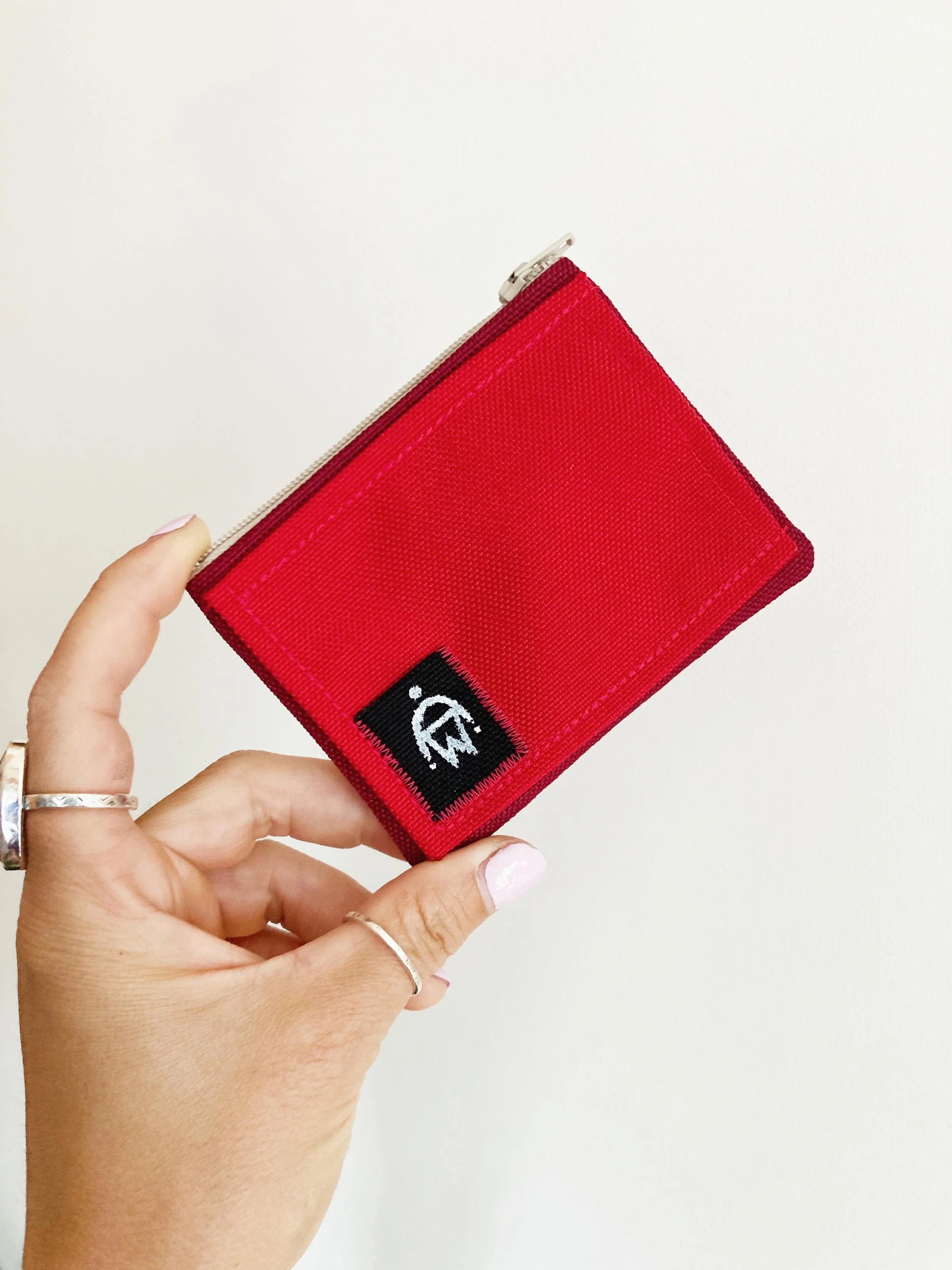 Red & Burgundy w/ Cream Zipper