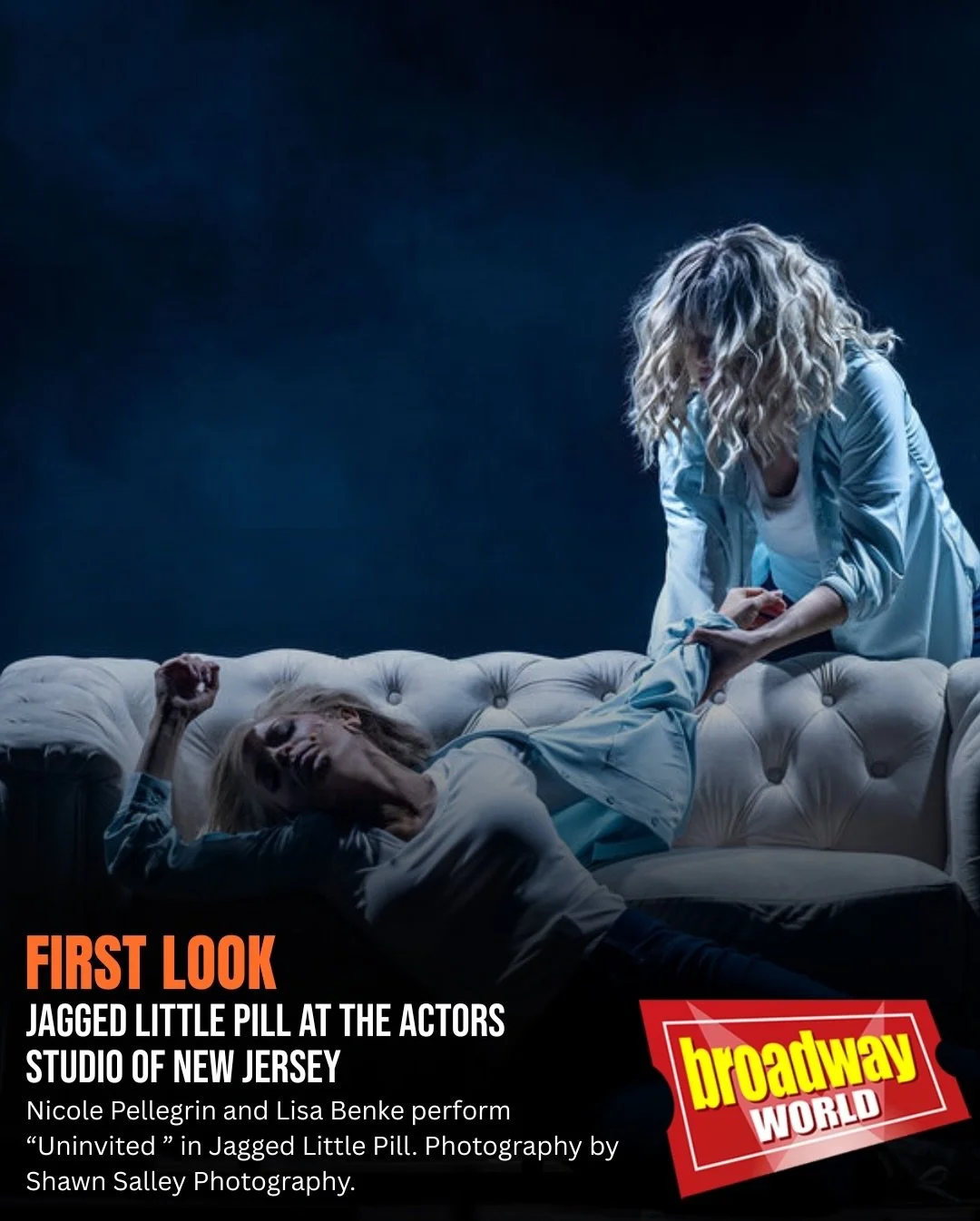 𝐅𝐈𝐑𝐒𝐓 𝐋𝐎𝐎𝐊 | 𝐏𝐇𝐎𝐓𝐎 𝐅𝐋𝐀𝐒𝐇  𝐟𝐫𝐨𝐦 𝐀𝐥𝐚𝐧𝐢𝐬 𝐌𝐨𝐫𝐢𝐬𝐬𝐞𝐭𝐭𝐞&rsquo;𝐬 𝐉𝐚𝐠𝐠𝐞𝐝 𝐋𝐢𝐭𝐭𝐥𝐞 𝐏𝐢𝐥𝐥 𝐩𝐫𝐞𝐬𝐞𝐧𝐭𝐞𝐝 𝐛𝐲 𝐓𝐡𝐞 𝐀𝐜𝐭𝐨𝐫𝐬 𝐒𝐭𝐮𝐝𝐢𝐨 𝐨𝐟 𝐍𝐞𝐰 𝐉𝐞𝐫𝐬𝐞𝐲.