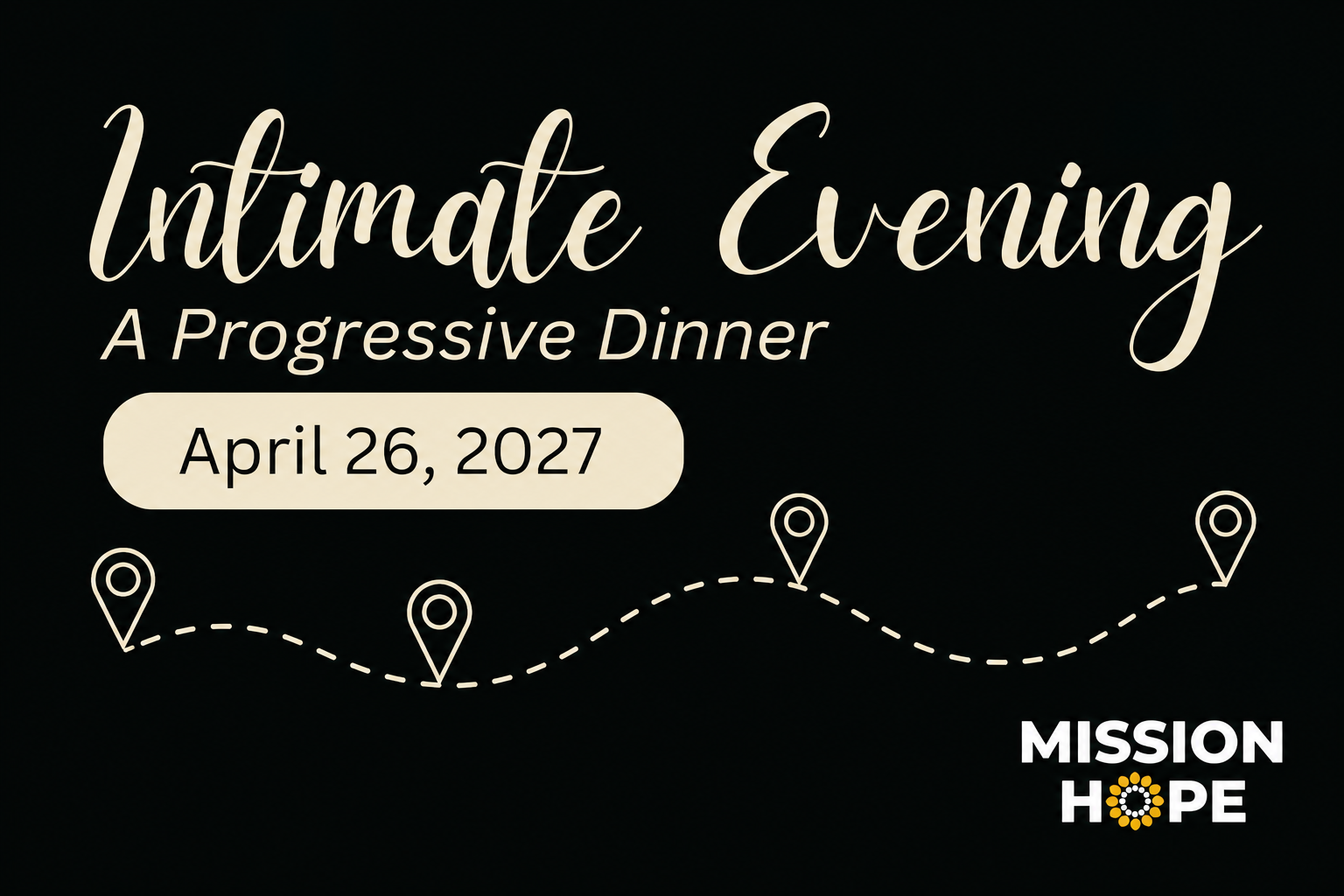 Intimate Evening Progressive Dinner