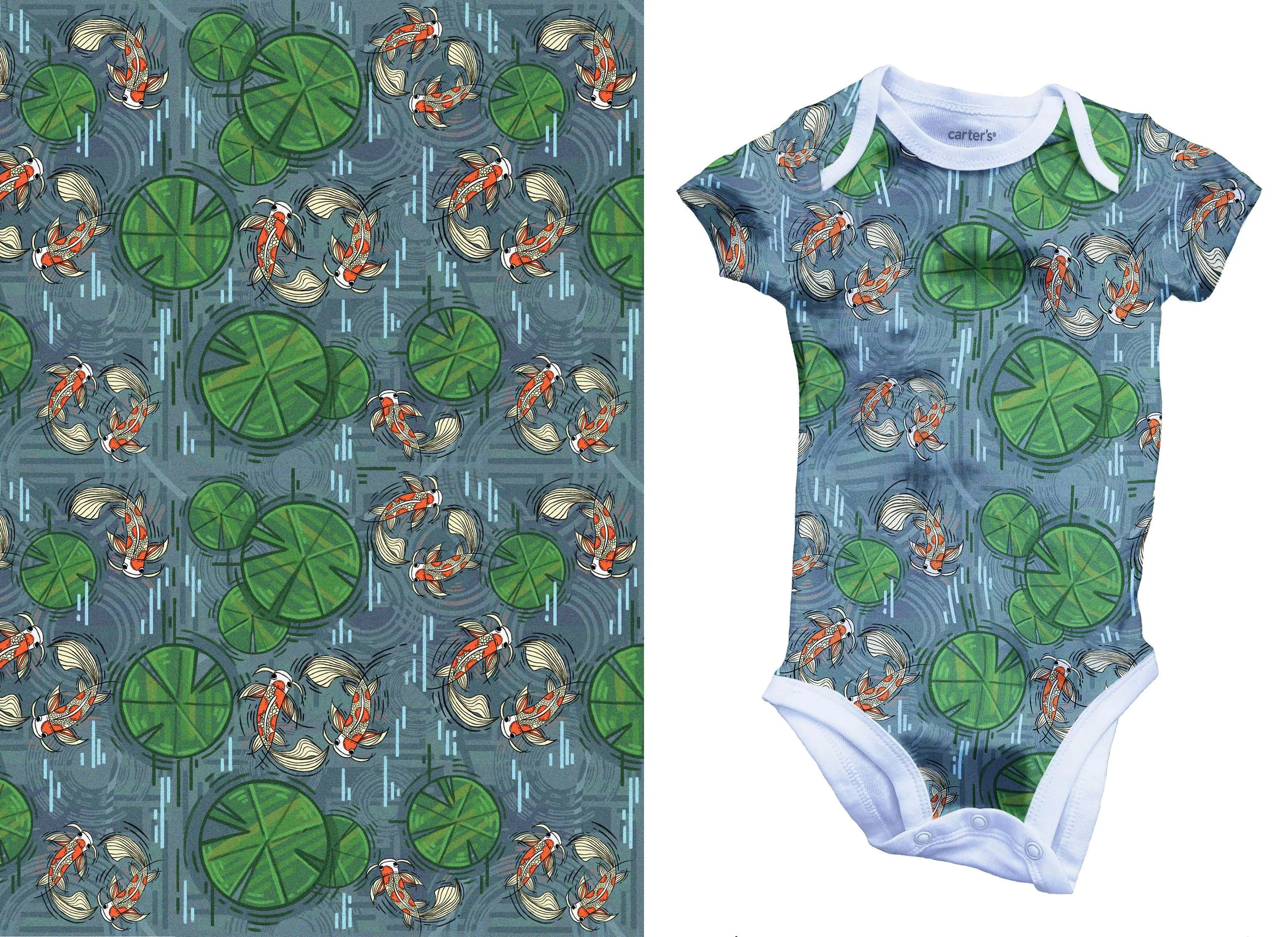 Koi Fish Mock Up