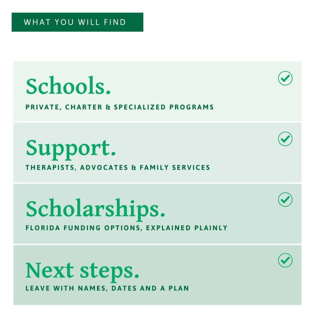 What can you explore at a Unique Abilities School Fair?
&bull; School and homeschool options
&bull; Programs for different learning and support needs
&bull; Therapy and community resources
&bull; Opportunities to schedule tours and consultations
Meet