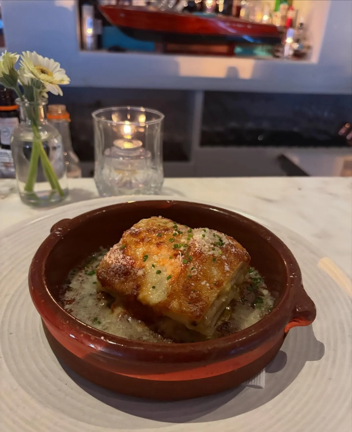A new addition, which we know you&rsquo;ll love, is not lasagna, despite the shape! It&rsquo;s a fontina-laden potato gratin, equal parts crispy cheese and creamy bechamel.
