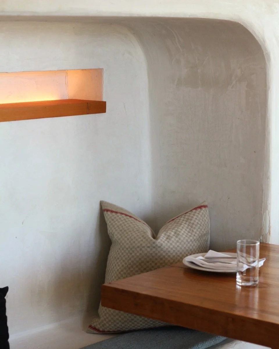 We invite you to relax in one of our dining nooks on this cozy, fall day.
