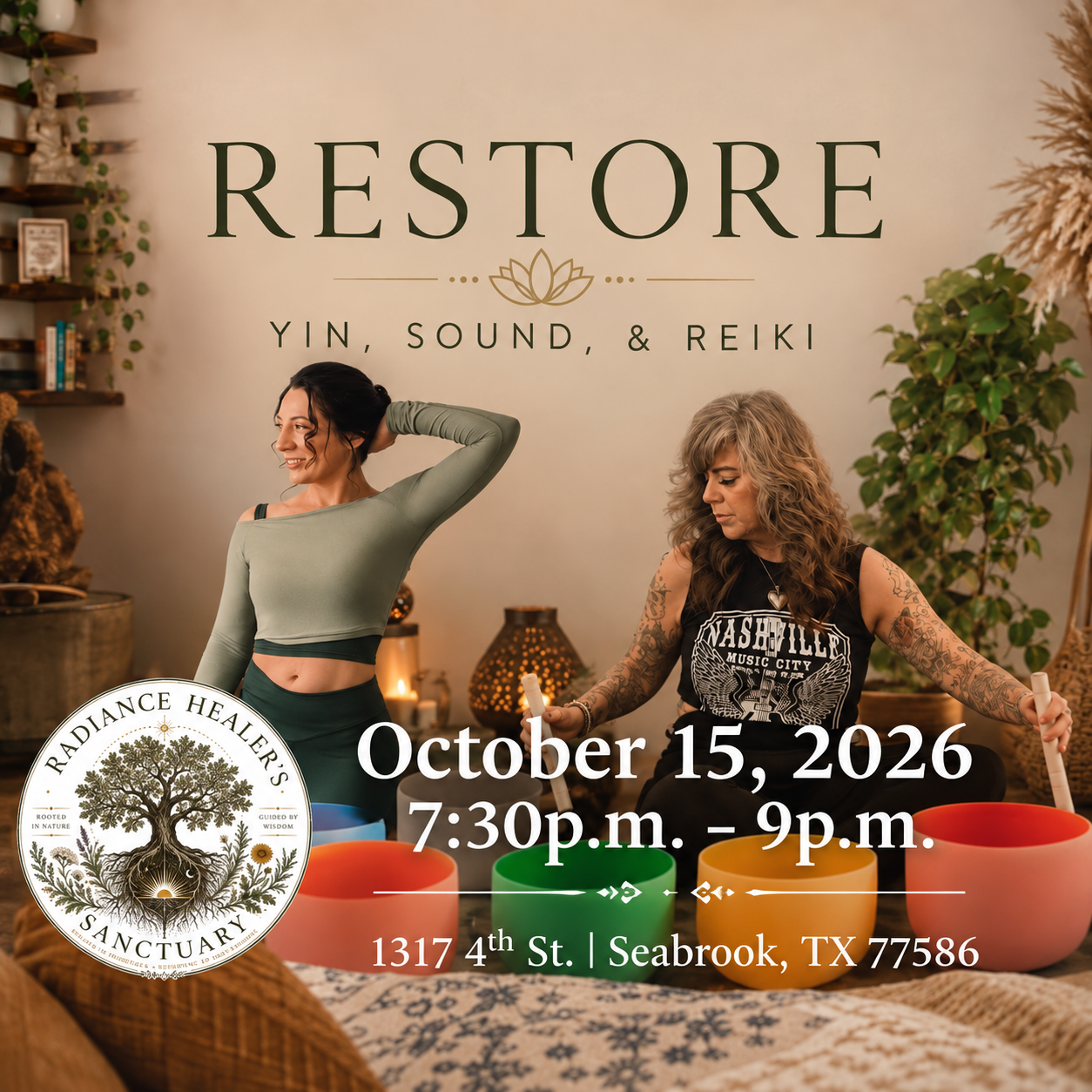 Restore: Yin, Sound & Reiki