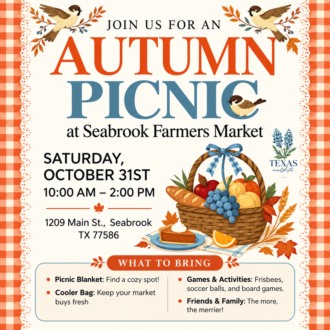 Seabrook Farmers Market: Autumn Picnic