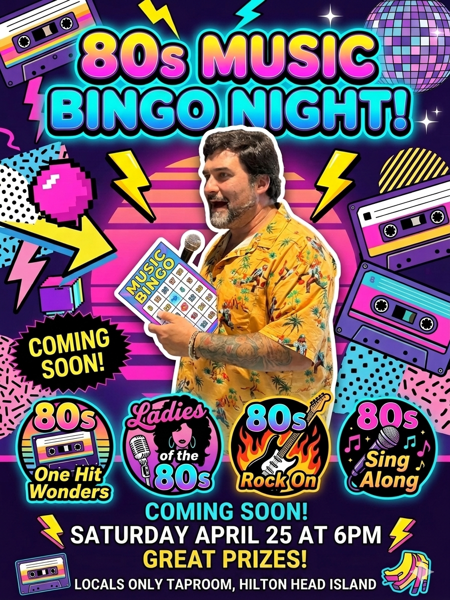 1980s Music Bingo