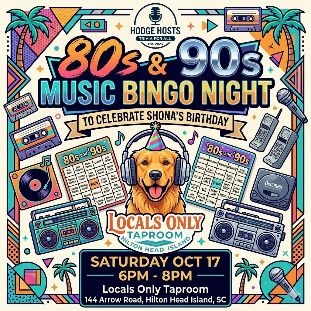 80s and 90s Music Bingo Night