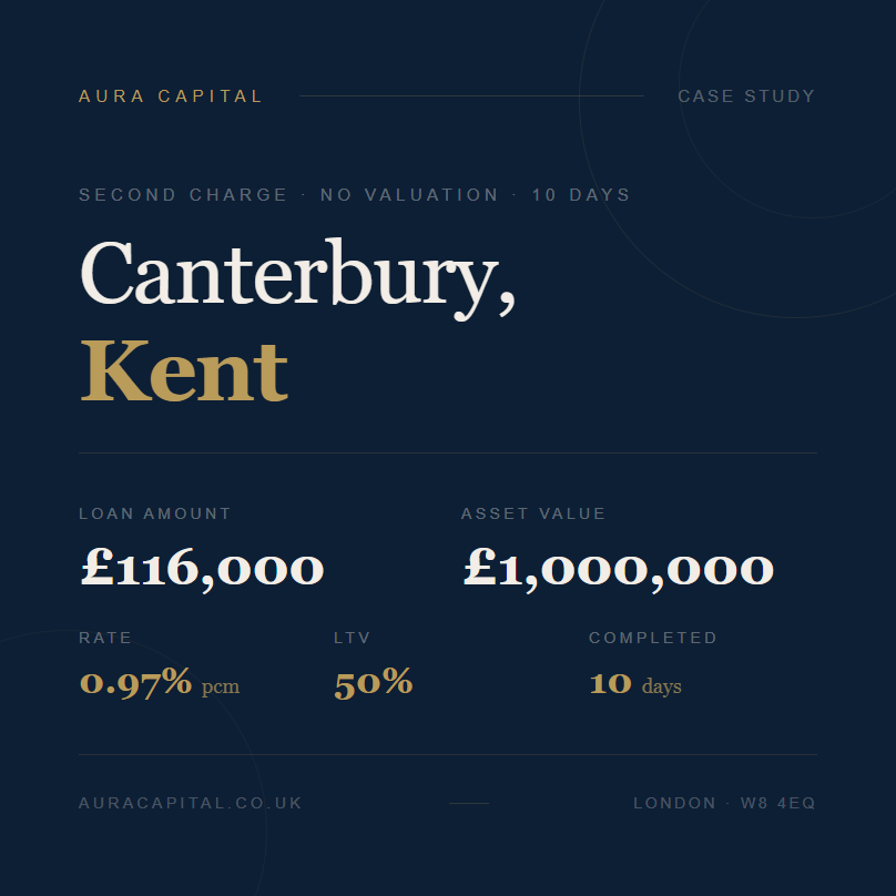Second Charge Bridging Loan Case Study — Canterbury, Kent