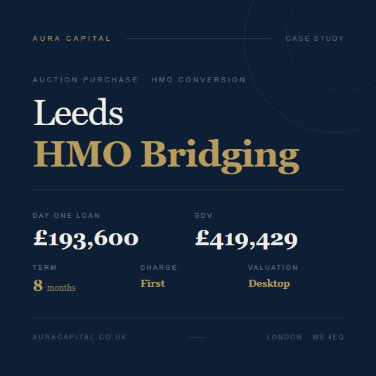 Auction HMO Bridging Finance Case Study
