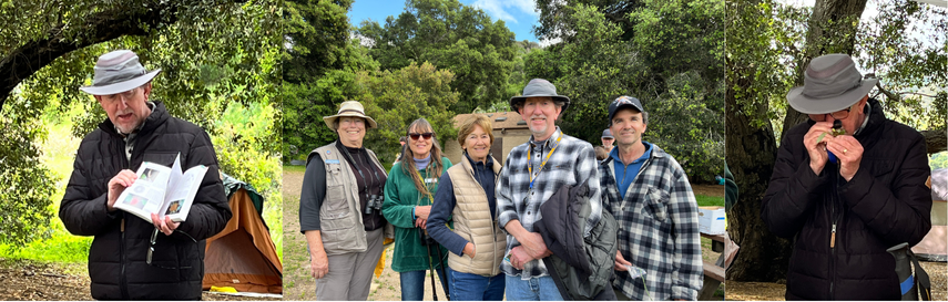Photos of the author and the volunteers at the Santa Monica Mountains State park.