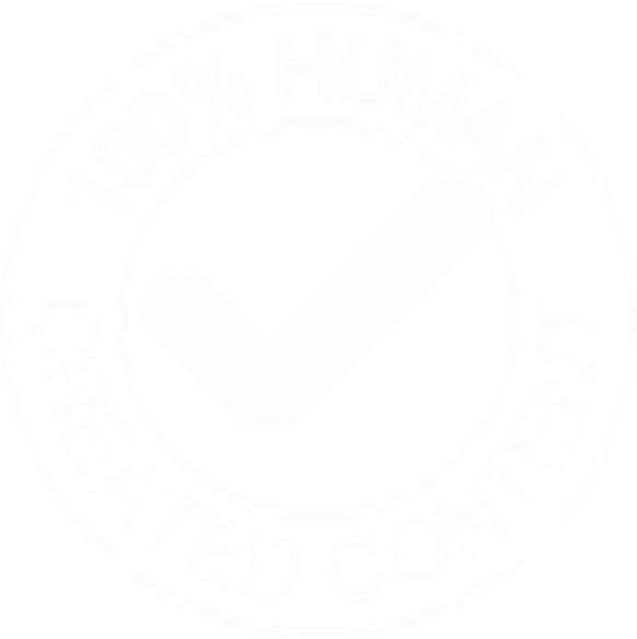 100 percent human created content