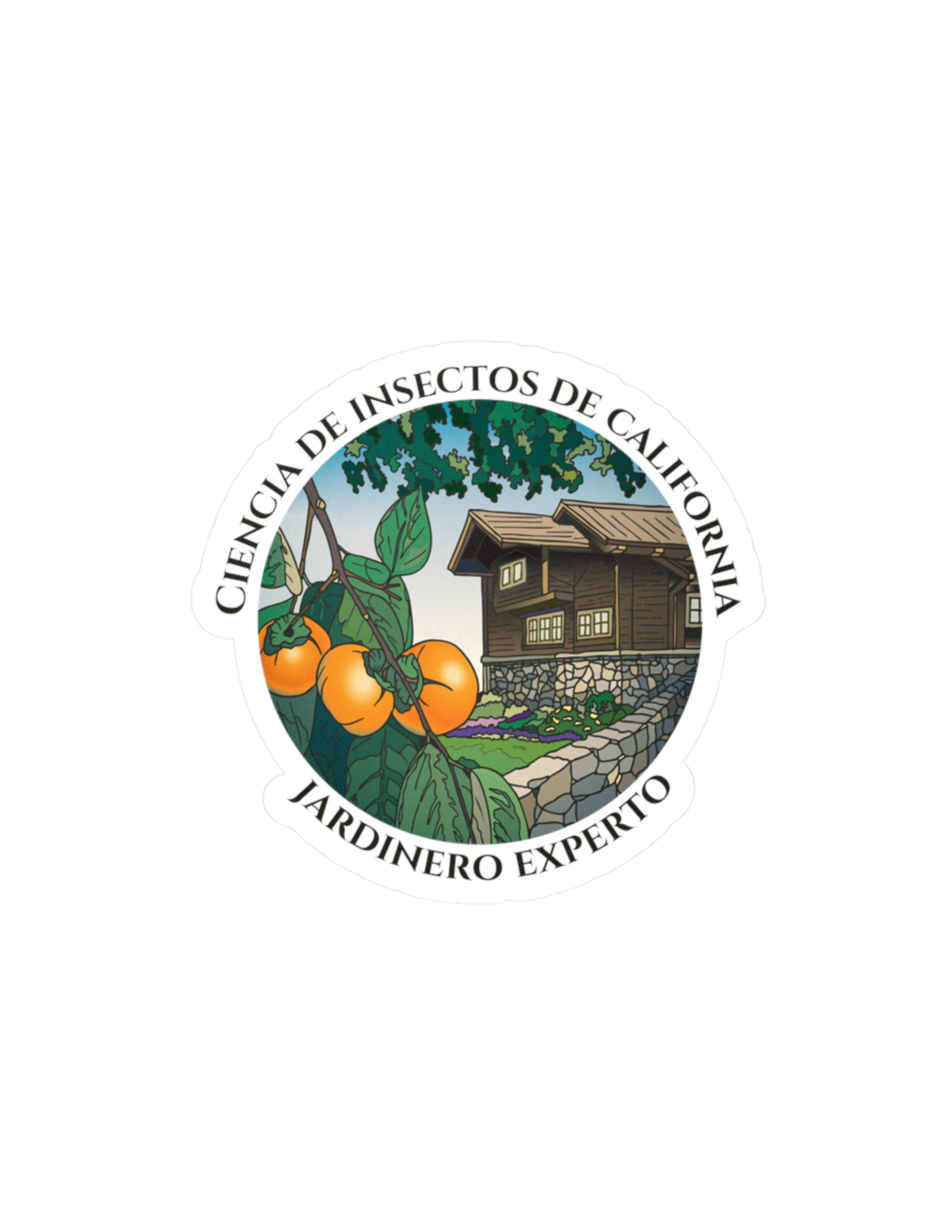 Jardinero Experto - Ciencia de Insectos de California Calcomanía