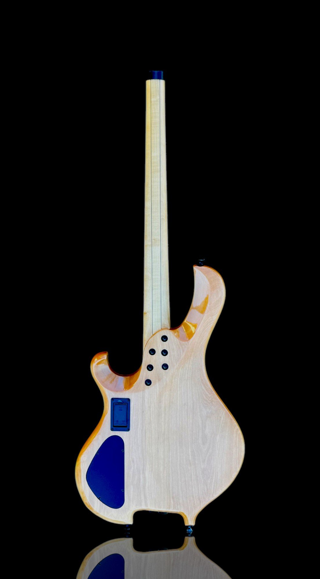 Maruszczyk Frog Omega 4 Headless Walnut Burl BACK HERO-Photoroom.jpg