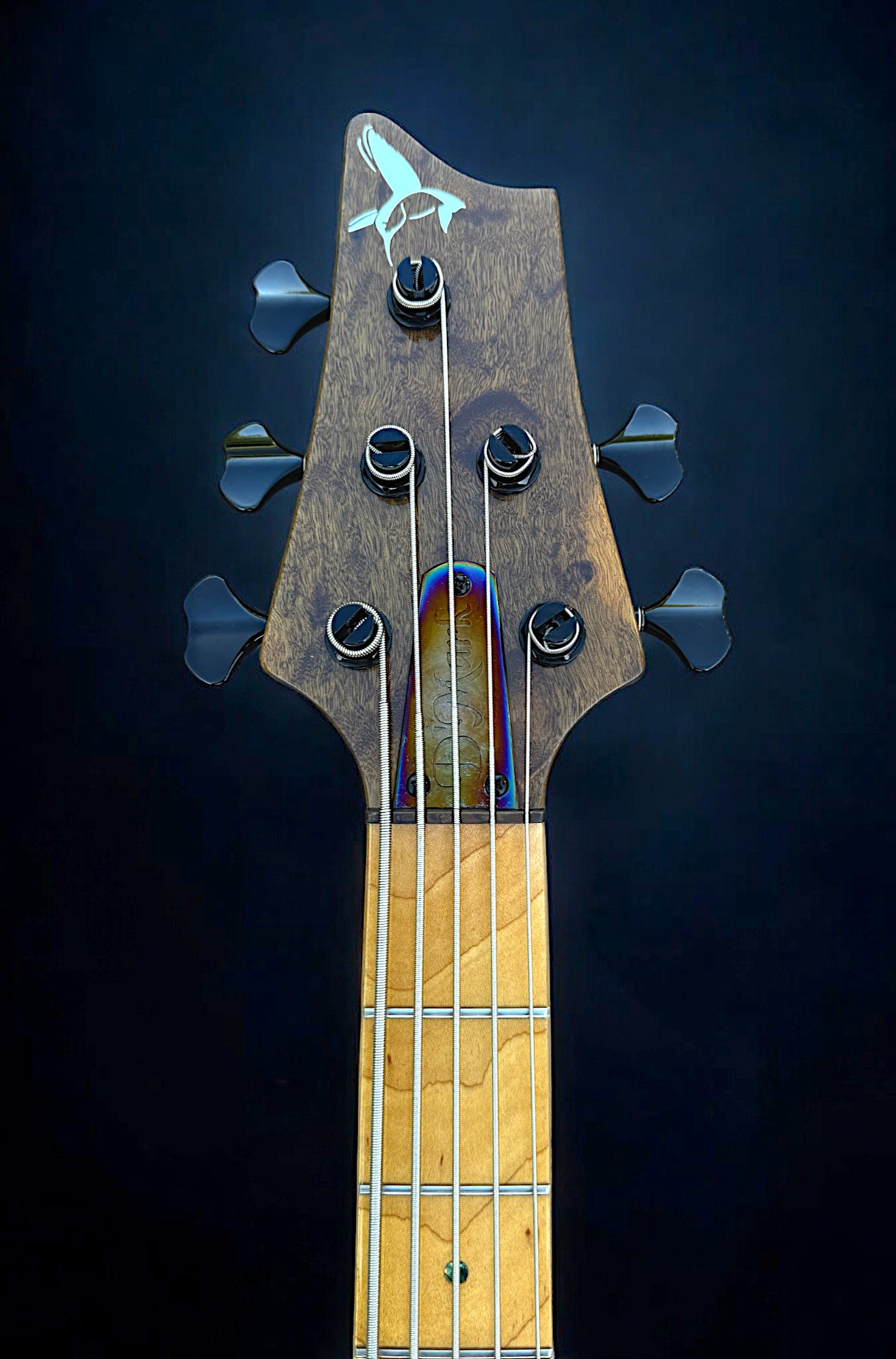 D'Mark Omega 5 Exotic Imbuia FRONT HEADSTOCK-Photoroom.jpg