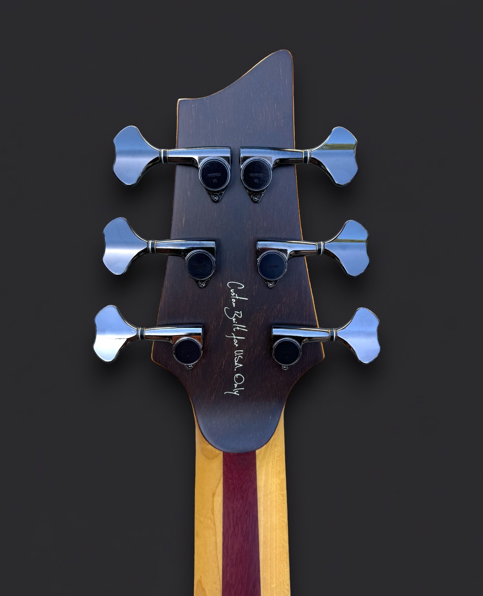 D'Mark Omega 6 Brazilian Exotic Imbuia BACK HEADSTOCK-Photoroom.jpg