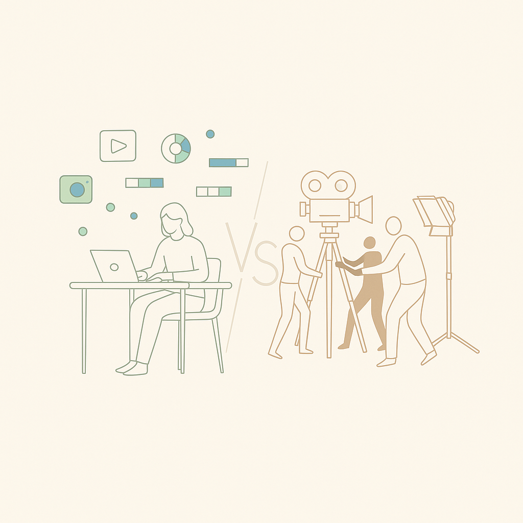 AI Video Tools vs. Traditional Production: Which Is Better For Your Small Business in 2025?