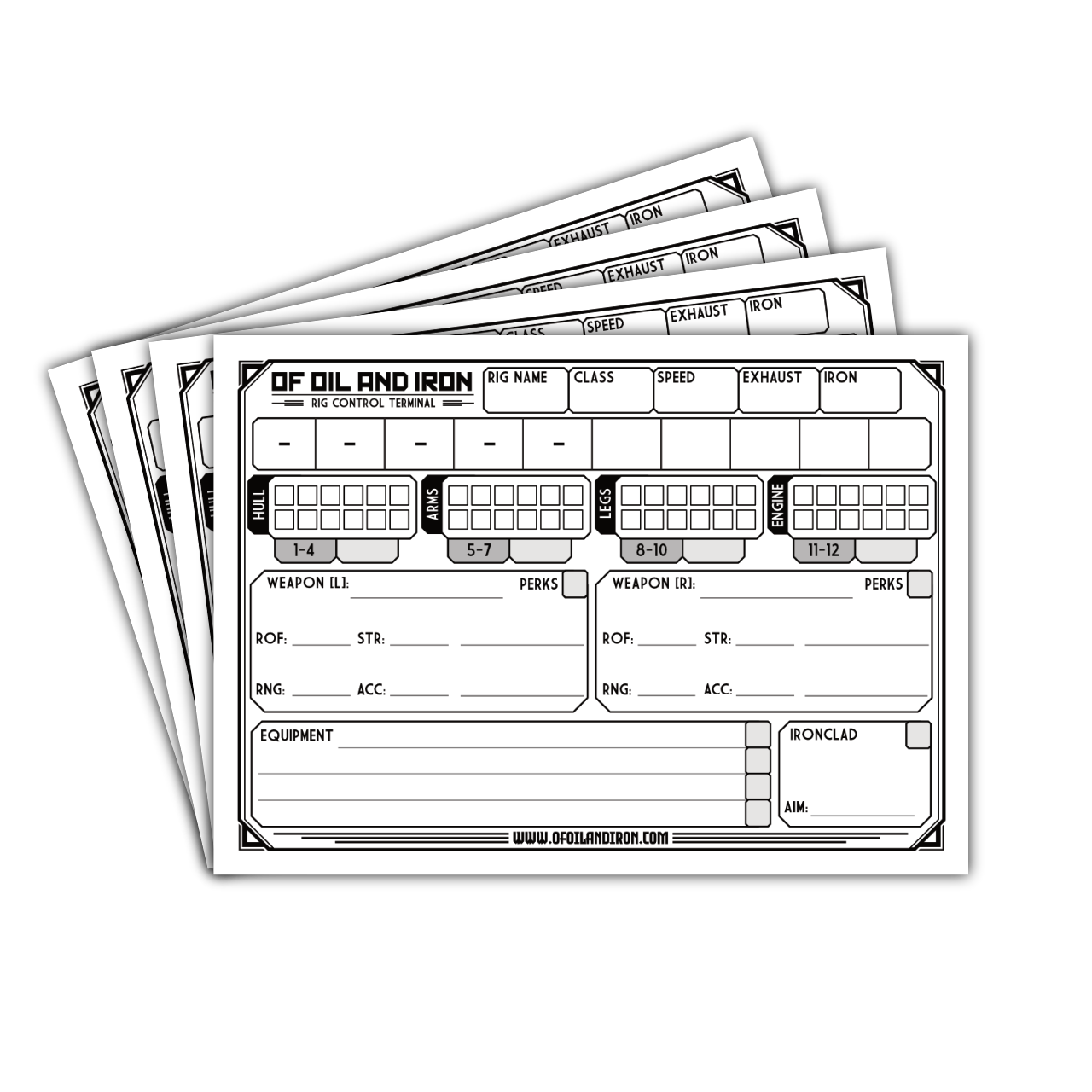 Rig Control Terminals - Pack of 8 (Double Sided)