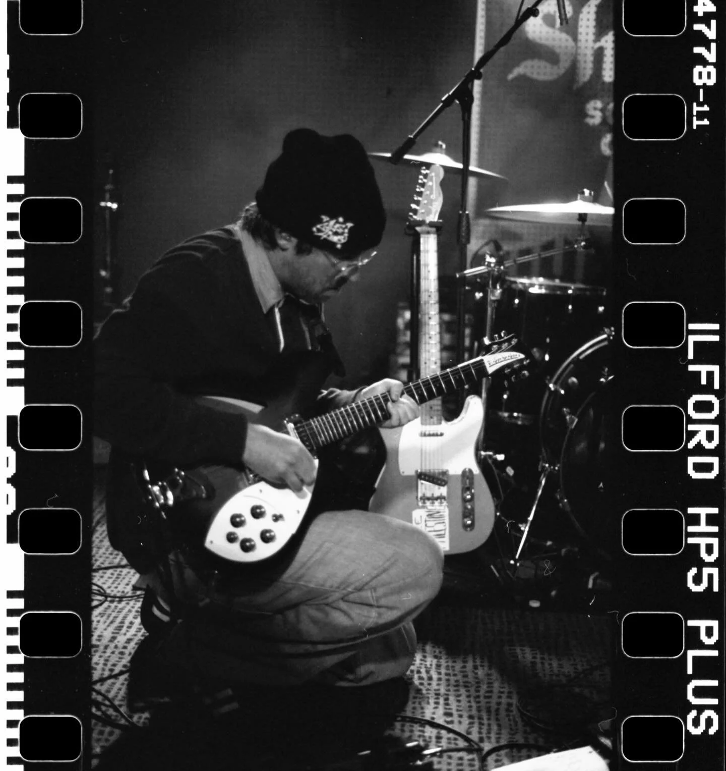 A couple 35mm film shots of my faves @slowcaves at @treefortfest 📸