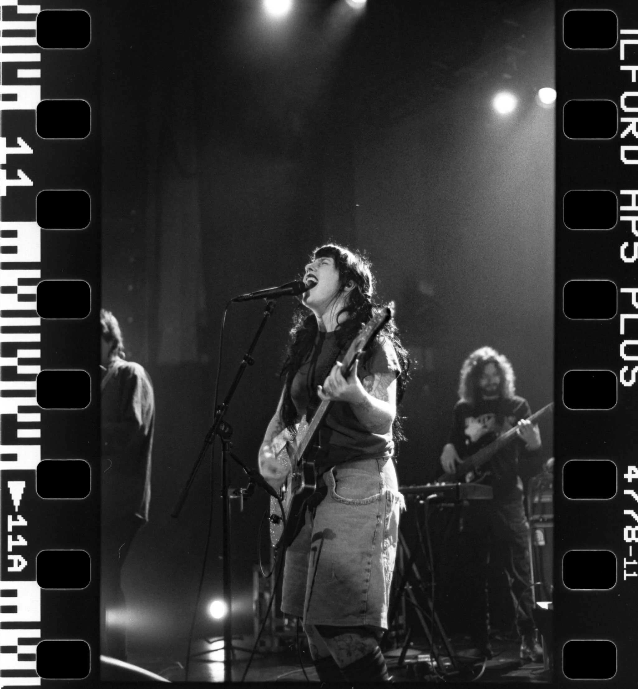 35mm shots of @wednesday_gurl from night one of their sold out @revolutionhall show on April 21st! 📸🎞️